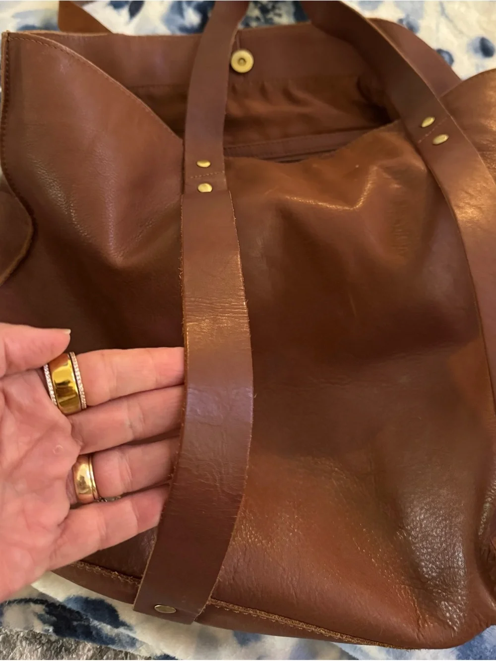 Clarks leather tote